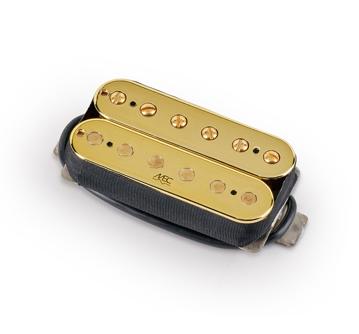 Vintage Alnico II Humbucker Guitar Pickup Open Bobbin Neck - Gold